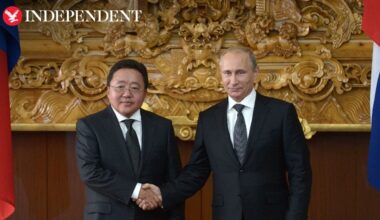 Putin meets with Mongolian president as he defies ICC arrest warrant