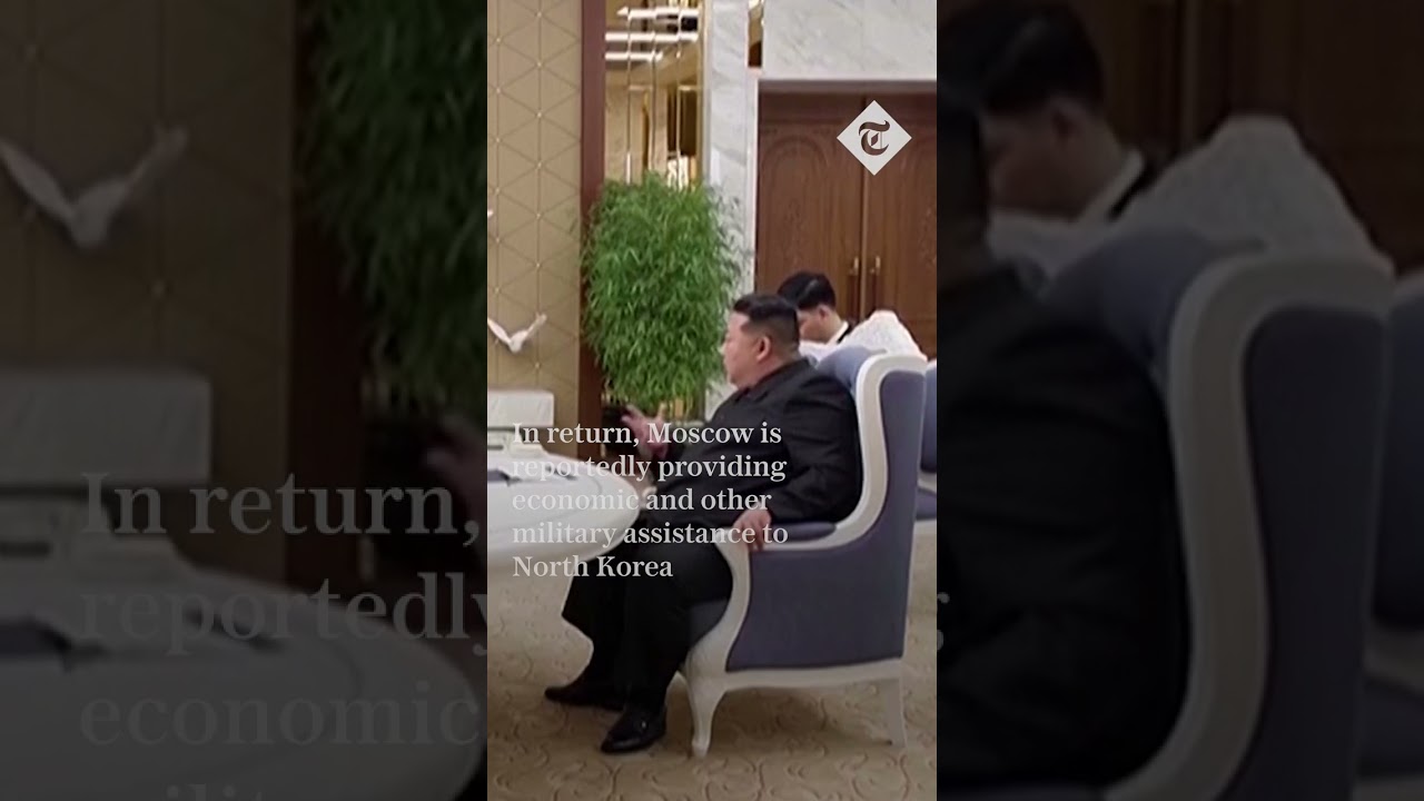 Kim Jong-un hugs top Russian official Sergei Shoigu on visit to Pyongyang