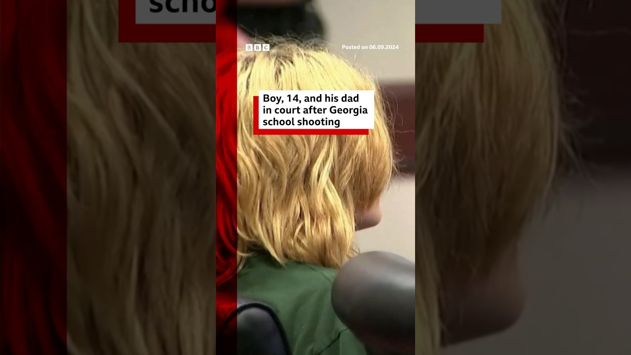 Boy and father appear in court over Georgia school shooting. #Georgia #US #BBCNews