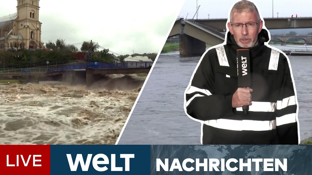 HOCHWASSER-ALARM: Katastrophengebiete evakuiert - Jetzt steigen Pegel auch in Deutschland |WELT LIVE
