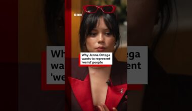 Jenna Ortega says she's excited to play 'weird' characters. #JennaOrtega #Beetlejuice #BBCNews