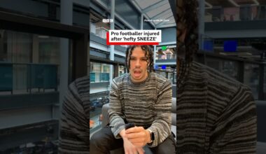 Professional footballer injured after a "hefty sneeze". #Football #BBCNews