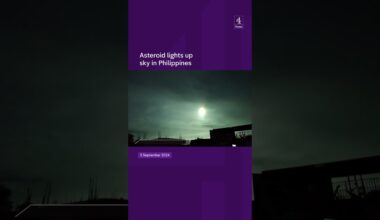 Asteroid lights up sky in Philippines