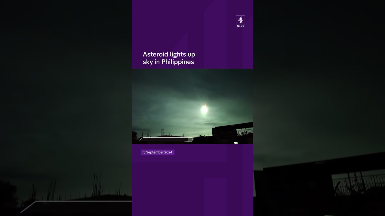 Asteroid lights up sky in Philippines