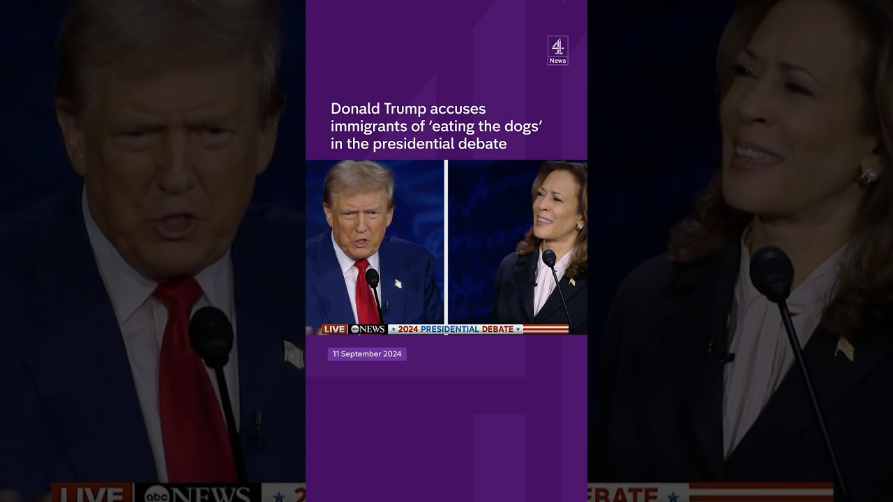 Trump accuses immigrants of 'eating dogs'