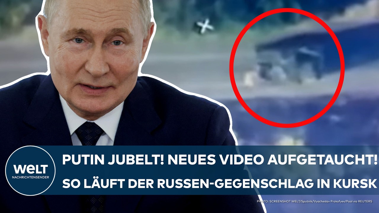 UKRAINE-KRIEG: Putin jubelt! Neues Video aufgetaucht! Bilder zeigen Russen-Gegenschlag in Kursk