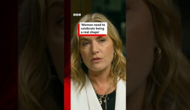 Kate Winslet says it's time women celebrated being a 'real shape'. #KateWinslet #BodyImage #BBCNews