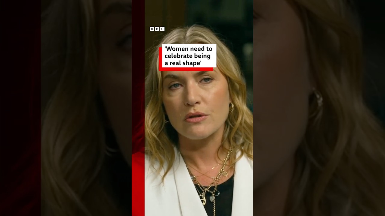 Kate Winslet says it's time women celebrated being a 'real shape'. #KateWinslet #BodyImage #BBCNews