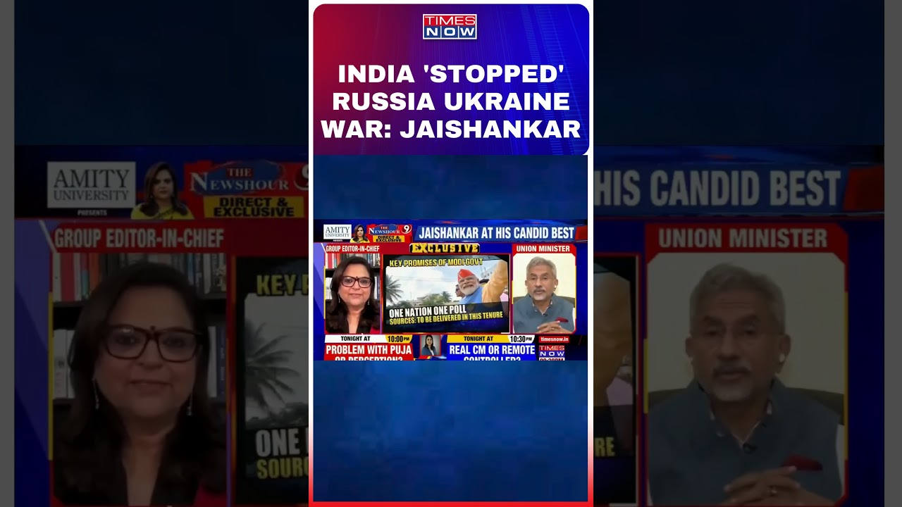 India 'Stopped' Russia Ukraine War To Evacuate Students, S Jaishankar Reaffirms #shorts