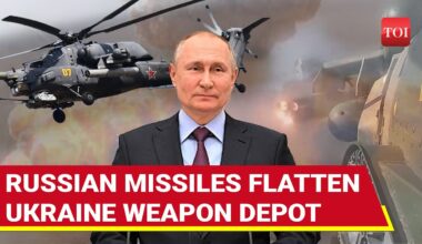 Putin’s Chopper Air-Drops Missiles On Ukrainian Troops; Missiles Flatten Weapons Depot