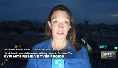 Ukrainian drone attack triggers earthquake-sized blast at arsenal in Russia's Tver region