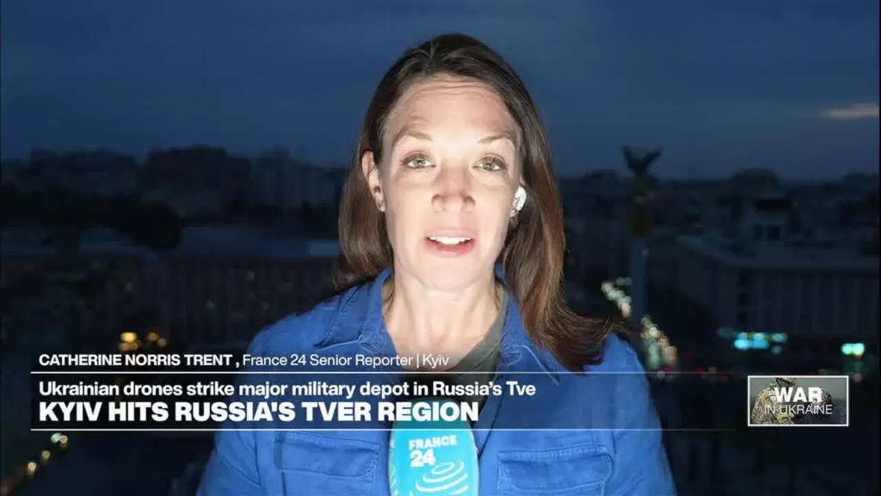 Ukrainian drone attack triggers earthquake-sized blast at arsenal in Russia's Tver region