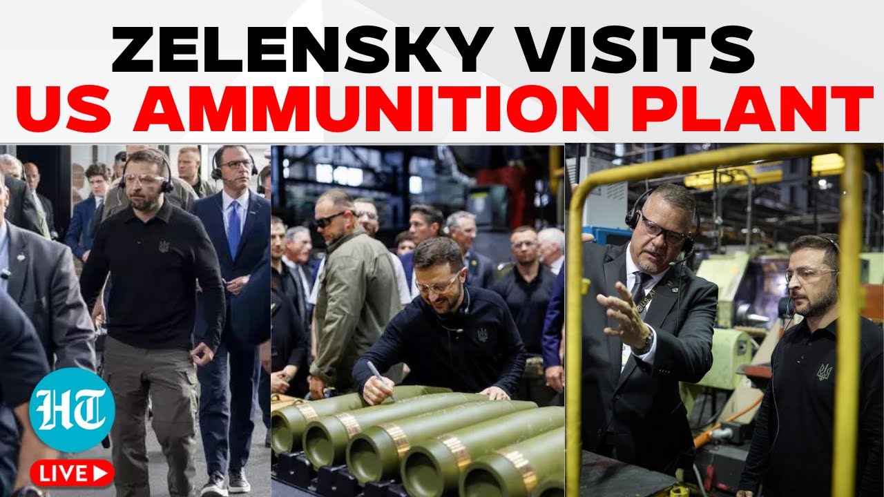 LIVE | Ukrainian President Zelensky Visits US Scranton Ammunition Plant | Russia-Ukraine War | Putin