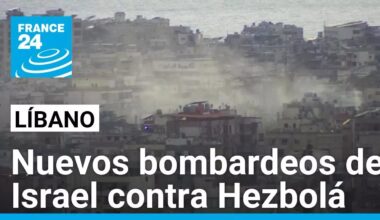 Israel bombardea sur de Líbano tras dos días de atentados masivos contra Hezbolá • FRANCE 24