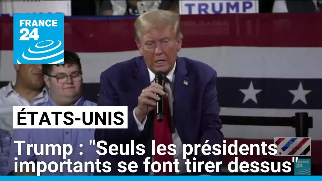 Etats-Unis : Donald Trump déclare que "seuls les présidents importants se font tirer dessus"