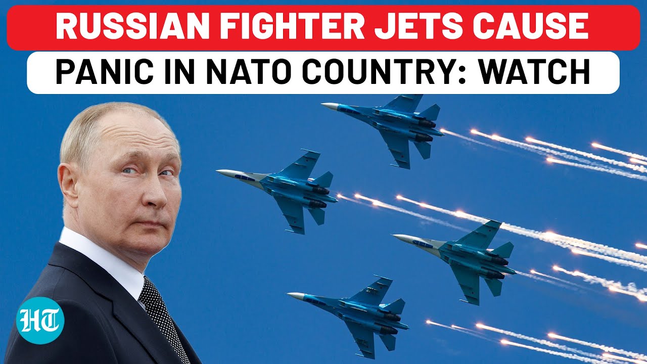 Russian Fighter Jets Cause Panic In NATO Nation Ahead Of Zelensky's USA Trip | Putin | Ukraine