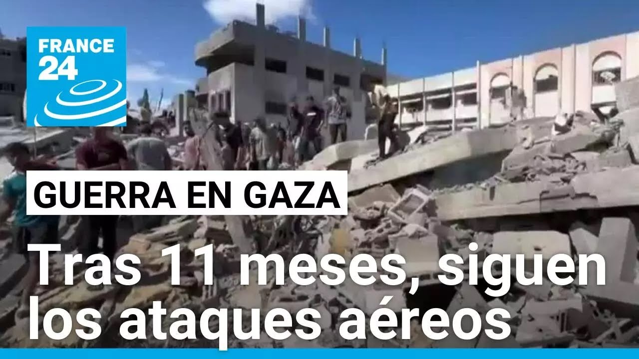 Ataques israelíes al norte de la Franja de Gaza dejan al menos 20 muertos • FRANCE 24 Español