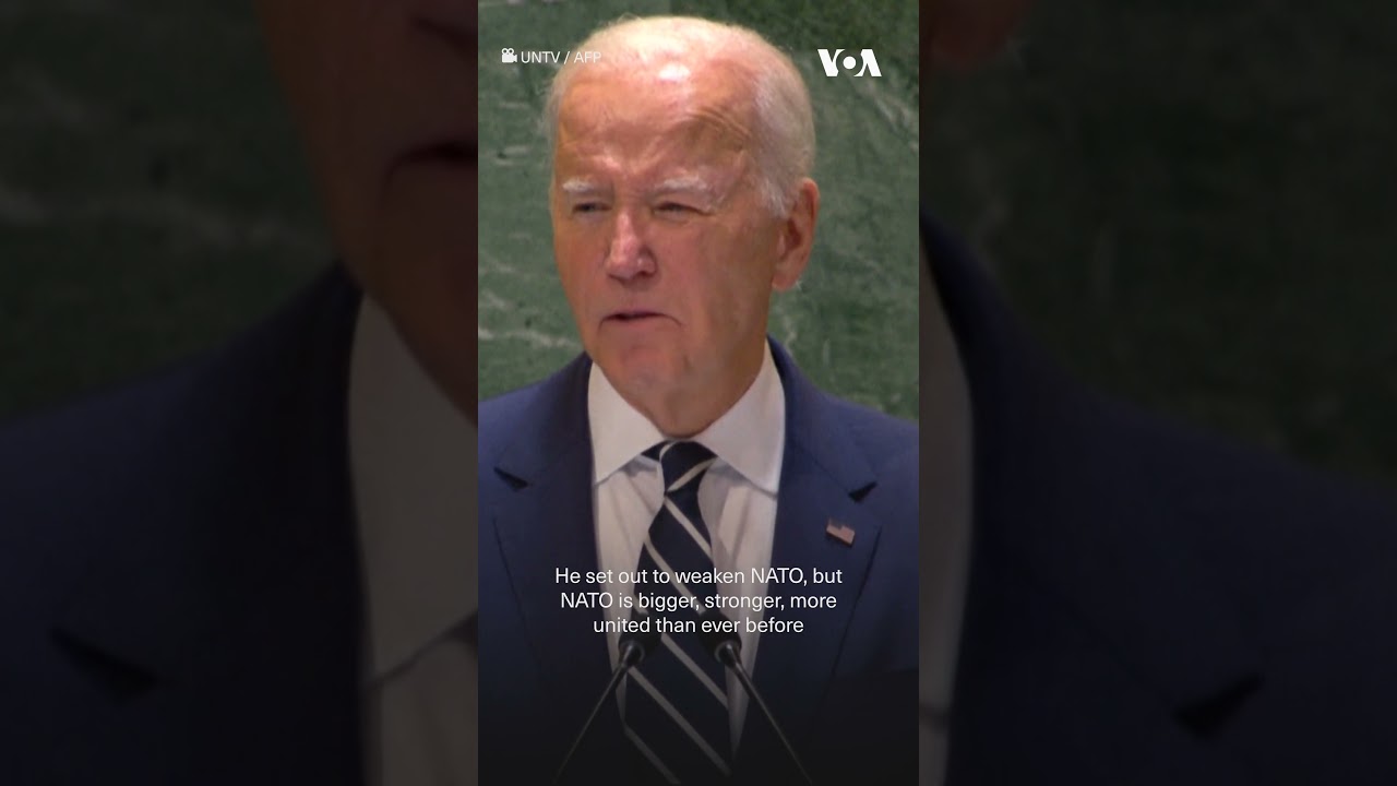 'Putin's war has failed' in Ukraine, Biden tells UN | VOA News