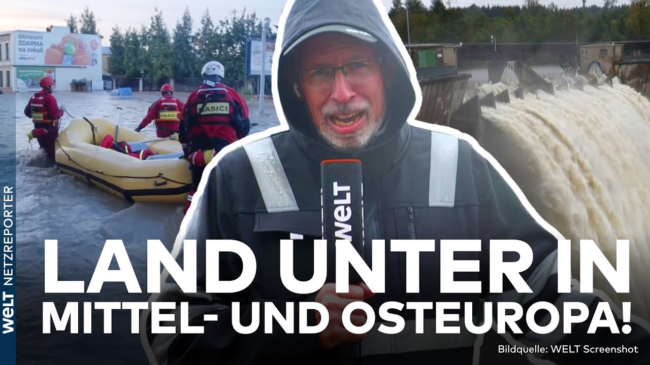 HOCHWASSER IN EUROPA: Überschwemmungen in Deutschland, Österreich, Tschechien, Polen und Rumänien!