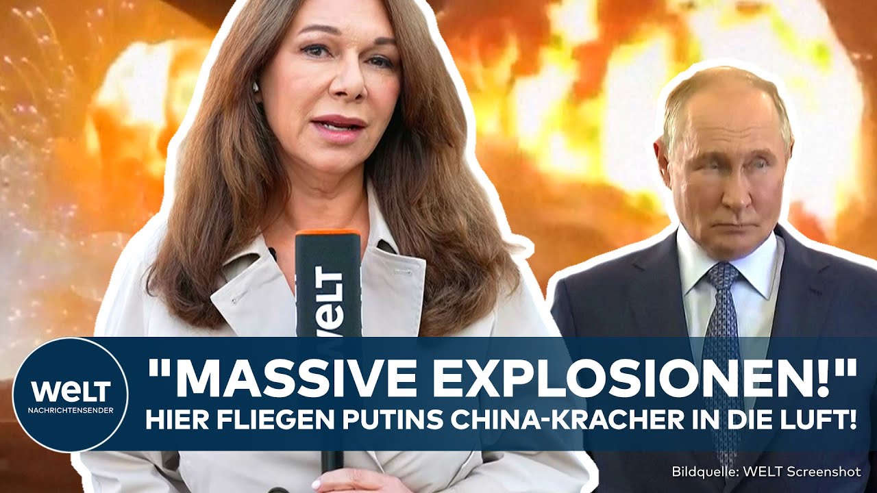 PUTINS KRIEG: Volltreffer! "2.000 Tonnen neue Munition aus China!" Ukraine zerstört russisches Depot