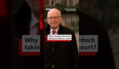 Rupert Murdoch's 'Succession' court battle against children begins. #RupertMurdoch #Nevada #BBCNews