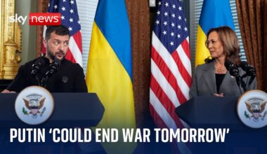Putin 'could end Ukraine war tomorrow', says Kamala Harris | Ukraine-Russia war