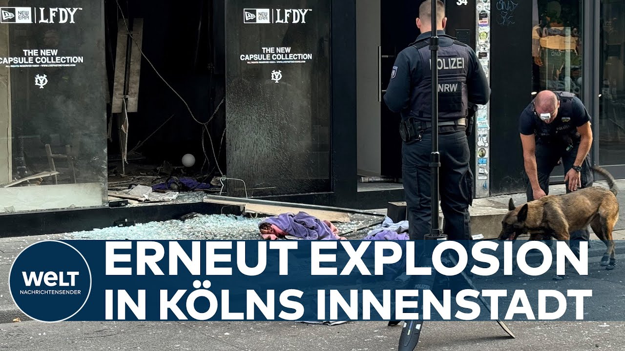 KÖLN: WIEDER EXPLOSION in Innenstadt - Sprengsatz zerstört Modegeschäft in Ehrenstraße