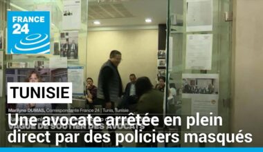 Tunisie : arrestation musclée de Sonia Dahmani à la Maison de l'avocat de Tunis • FRANCE 24