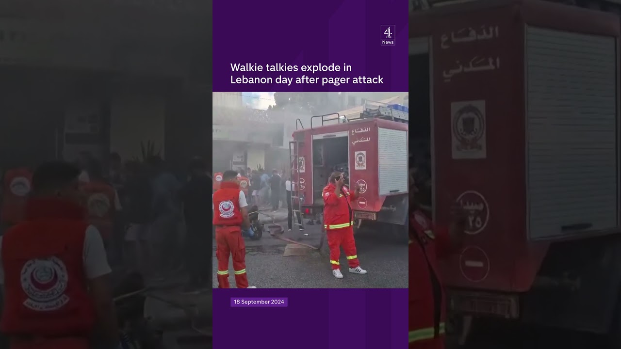 Walkie talkies explode in Lebanon day after pager attack