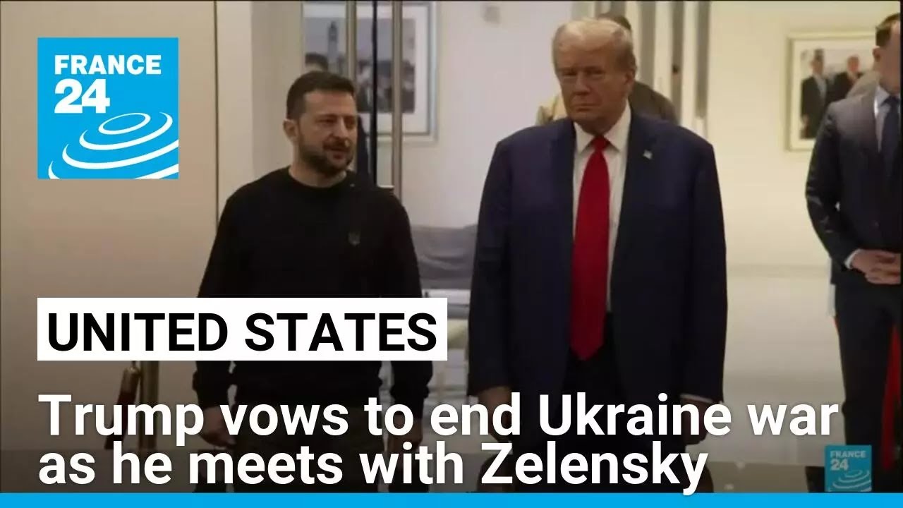 Trump vows to end Ukraine war as he meets with Zelensky • FRANCE 24 English
