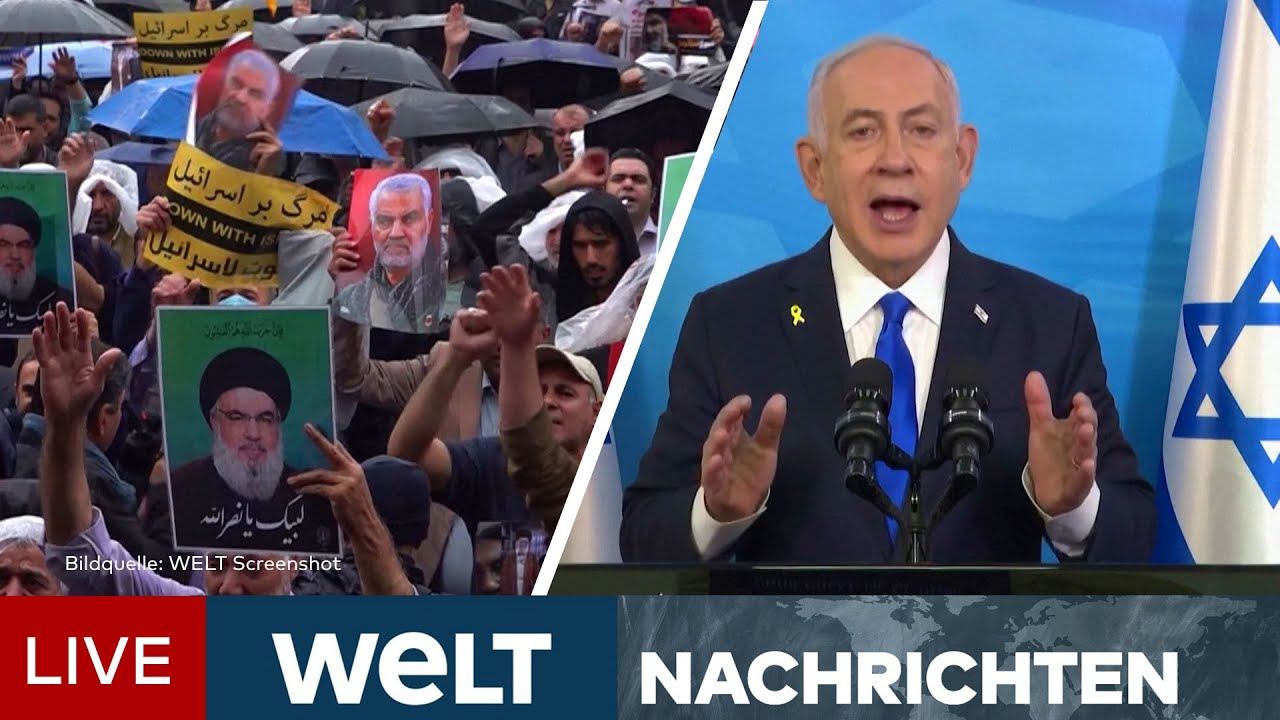 LIBANON: Netanjahu warnt Iran vor Rache! USA fürchten nach Nasrallah-Tötung Flächenbrand! I STREAM