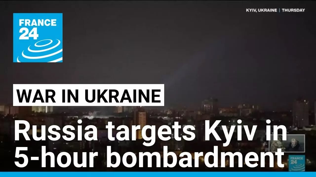 Russian missiles and drones target Kyiv for 5 hours as power grid hit • FRANCE 24 English