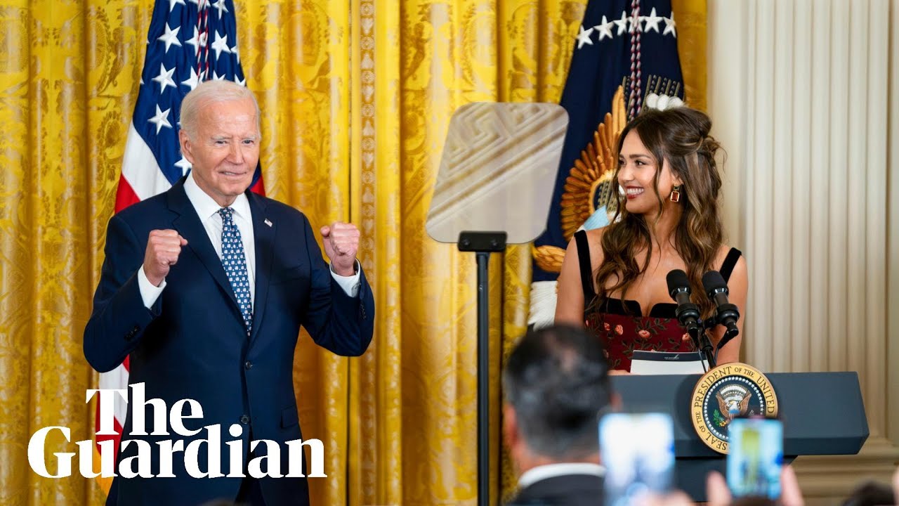 'Can you get me a job?' Biden jokes with Jessica Alba about leaving White House