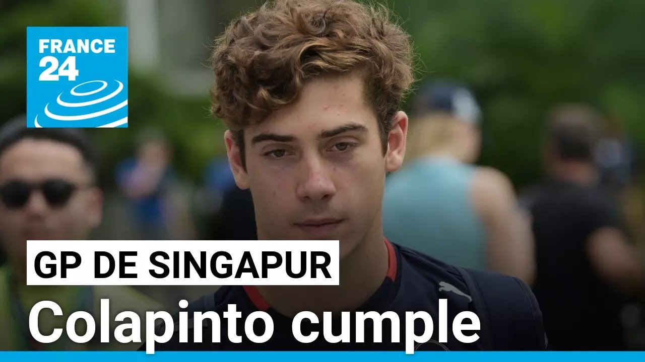 Las buenas sensaciones de Colapinto en el Gran Premio de Fórmula 1 de Singapur • FRANCE 24