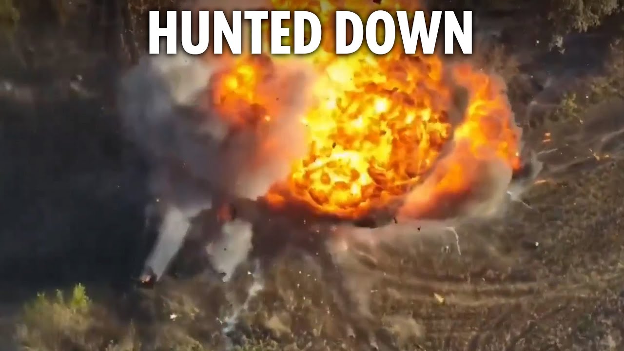 Ukrainian drones pick off Russian tanks one by one as bloody war rages on