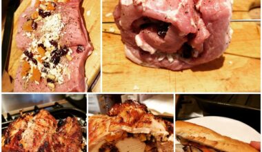Porchetta sandwich with roasted vege and salsa verde dressing