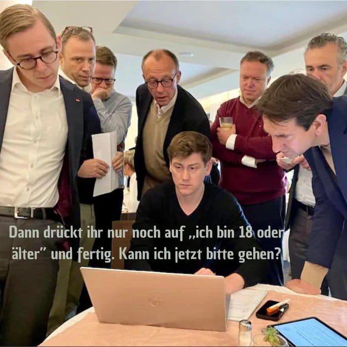 Später waren sie auf der Datenautobahn unterwegs, wie Armin Laschet sagen würde