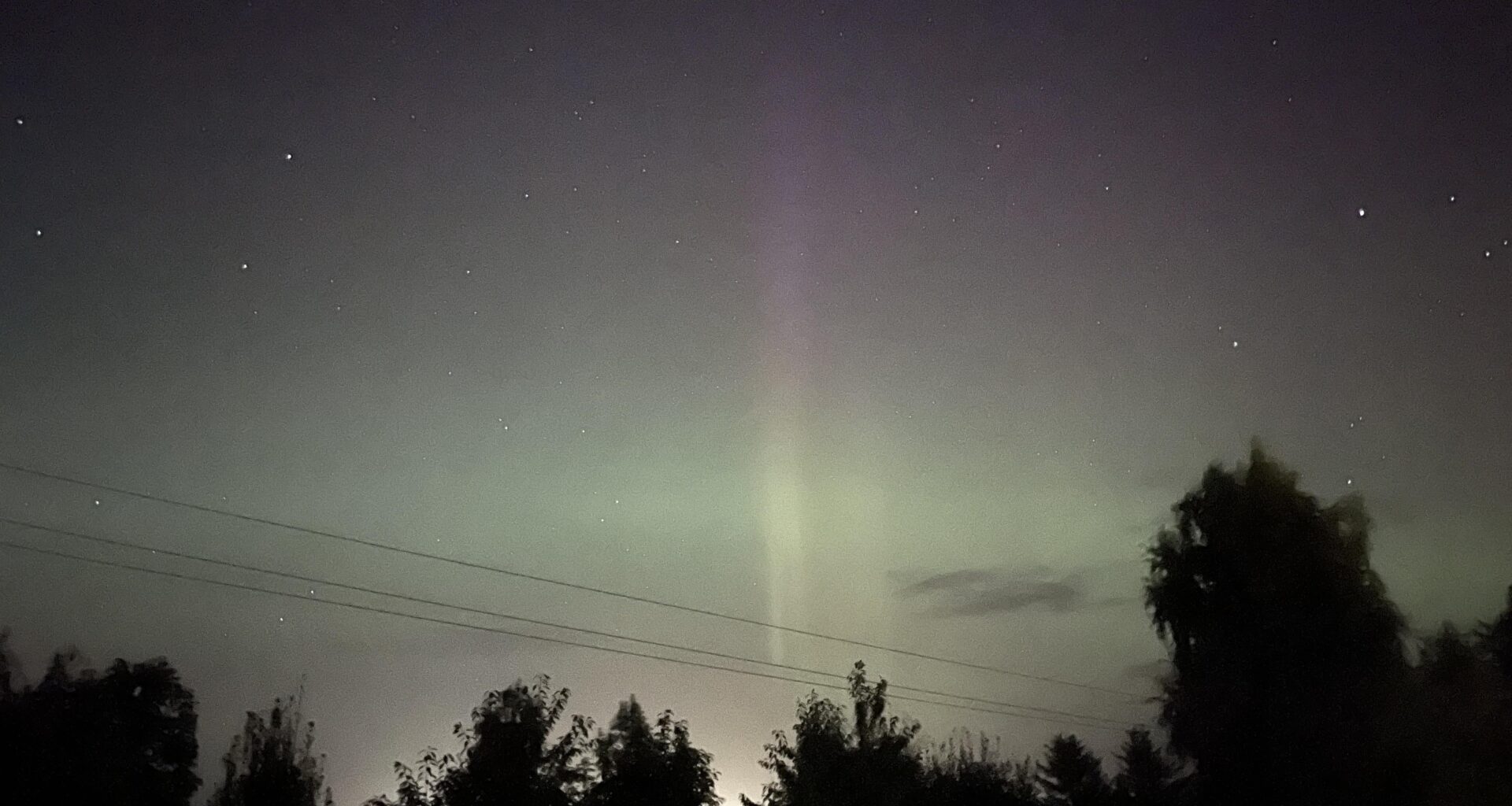 You can see the northern lights just now if you have clear skies