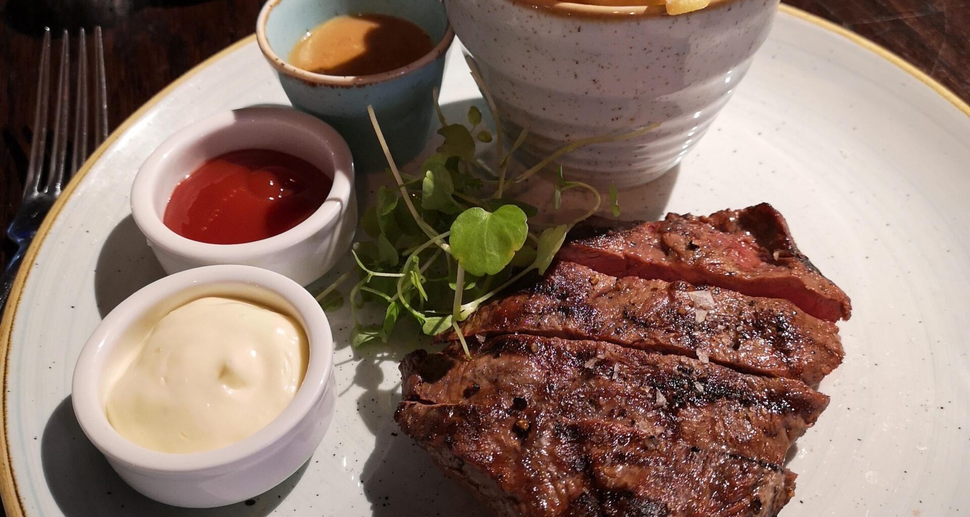 steak and chips
