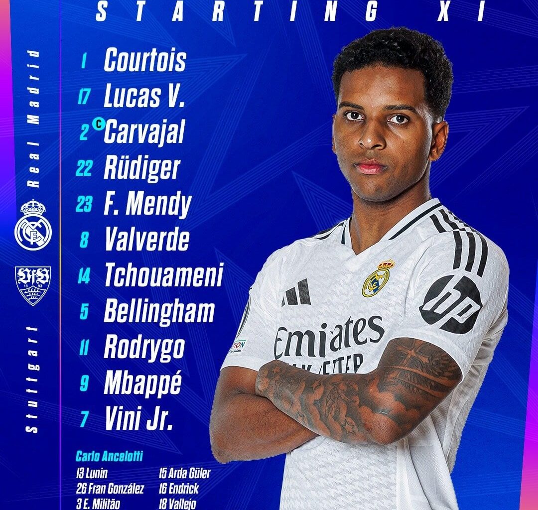 Our Starting XI Against Stuttgart