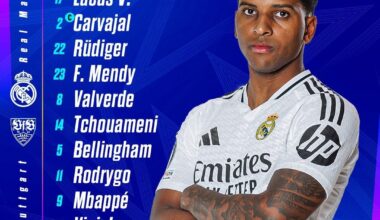 Our Starting XI Against Stuttgart