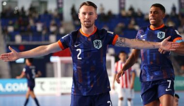 Nederland na zege op Paraguay voor het eerst in 24 jaar naar tweede ronde WK futsal
