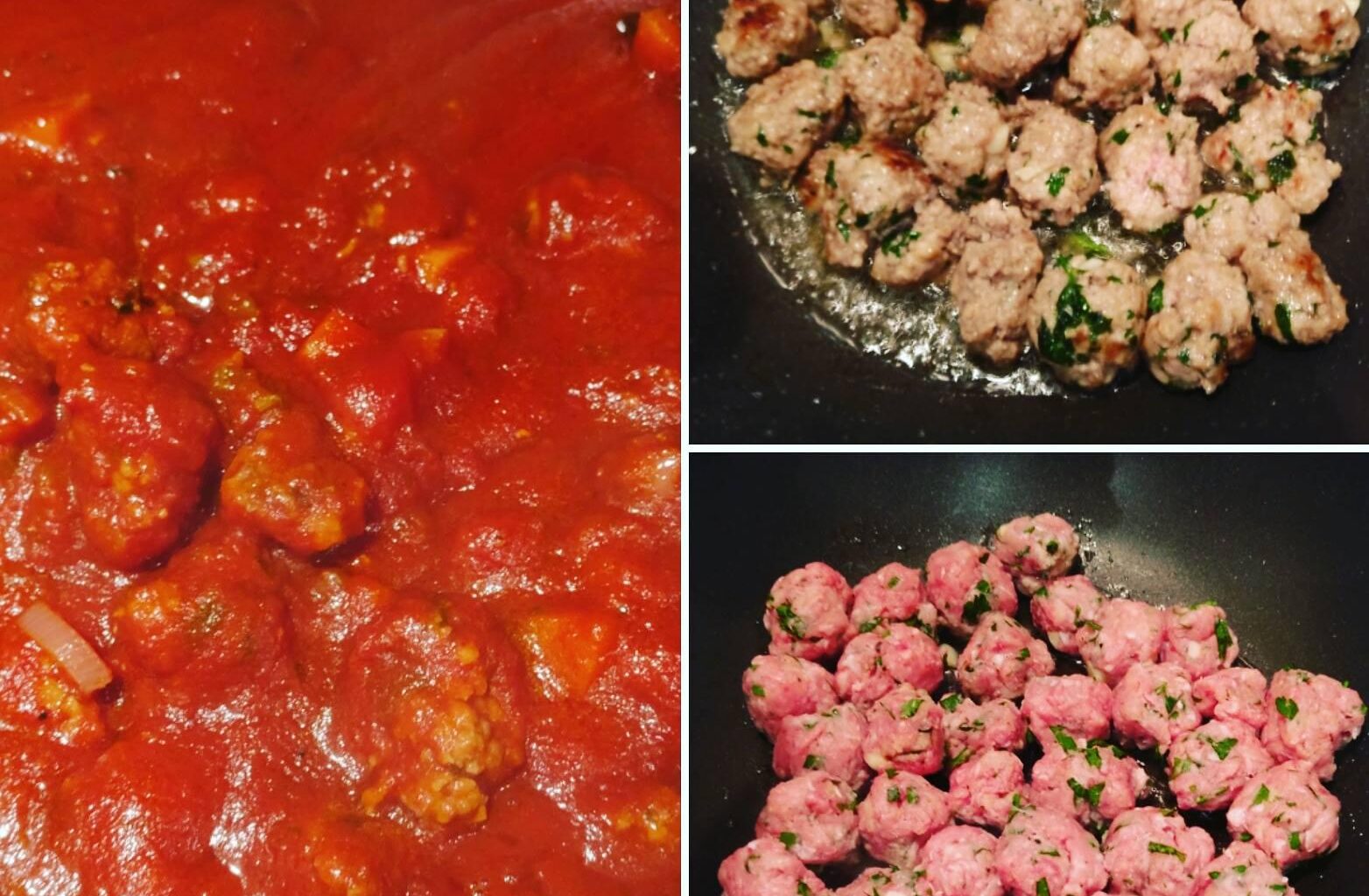 Meatball and tomato sauce