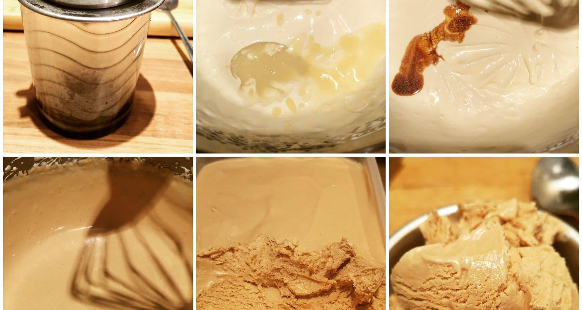 Vietnamese coffee ice cream homemade