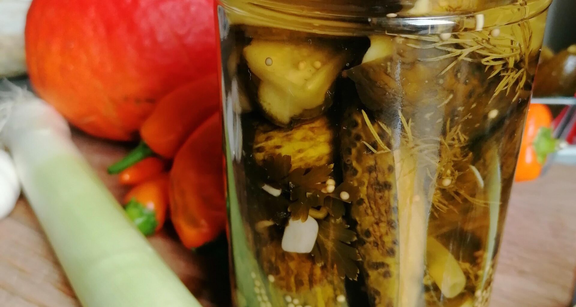 64H fermented garlicky Dill Pickles
