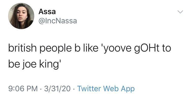 british be like