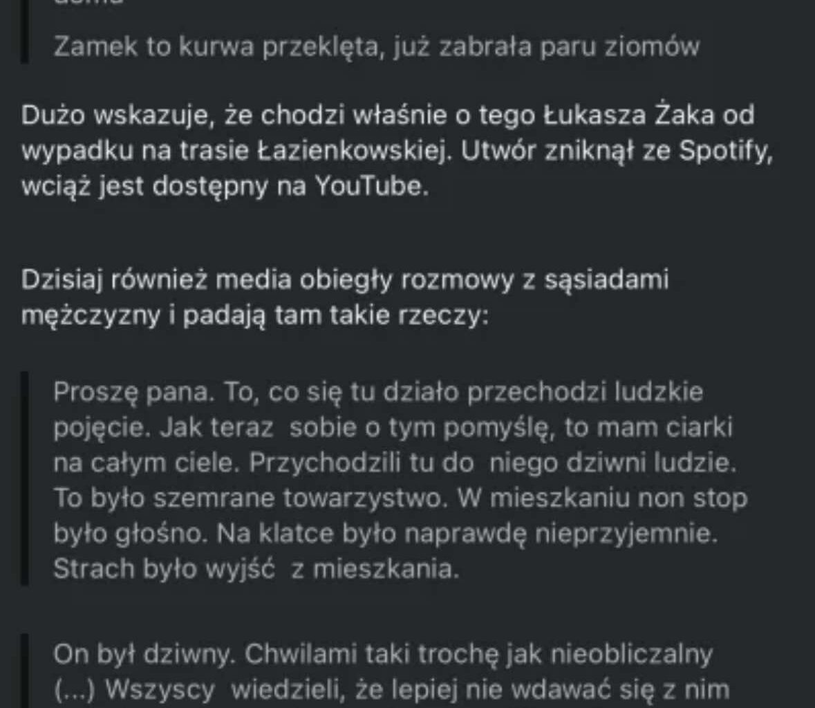 O sprawcy wypadku samochodowego w Warszawie
