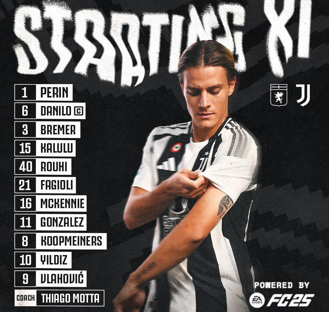 Starting XI against Genoa