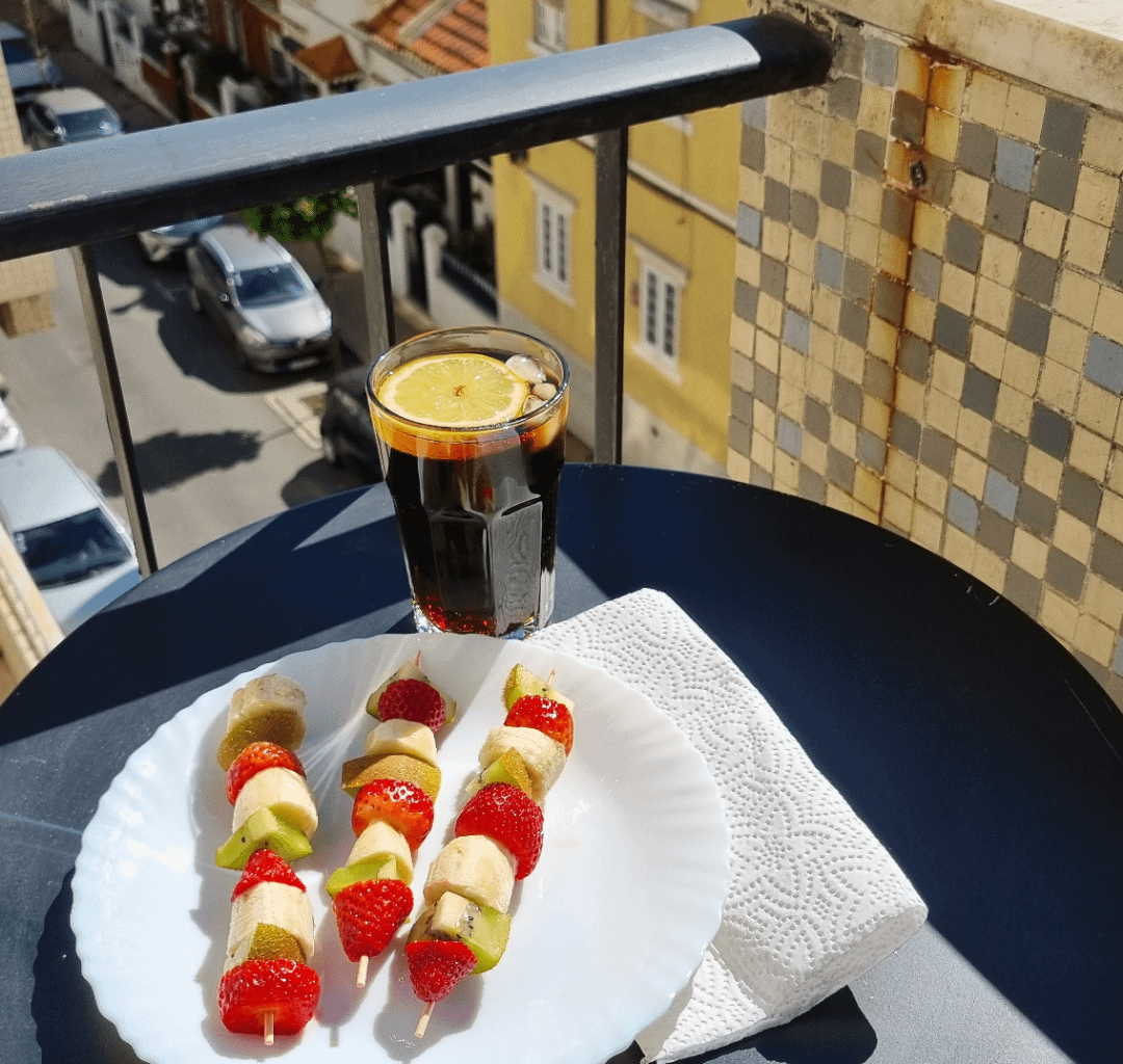 Fruity snack in the sun