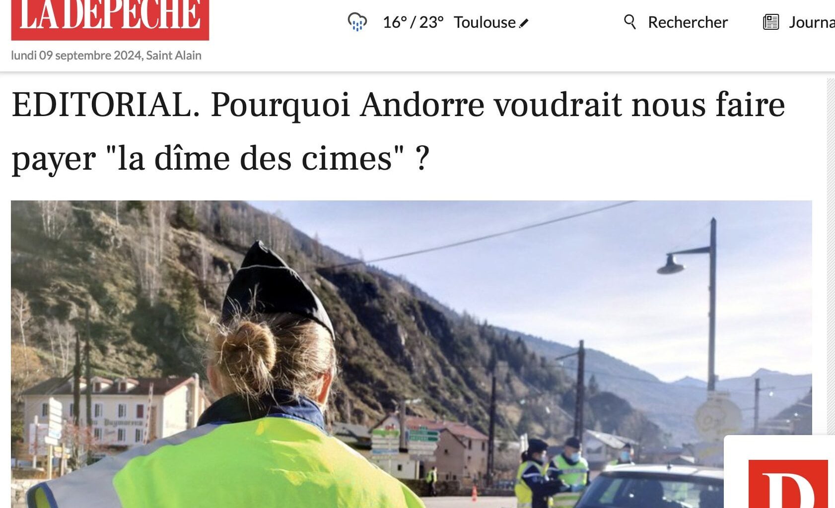 'Per què Andorra ens vol fer pagar als francesos un impost per venir a comprar?'
